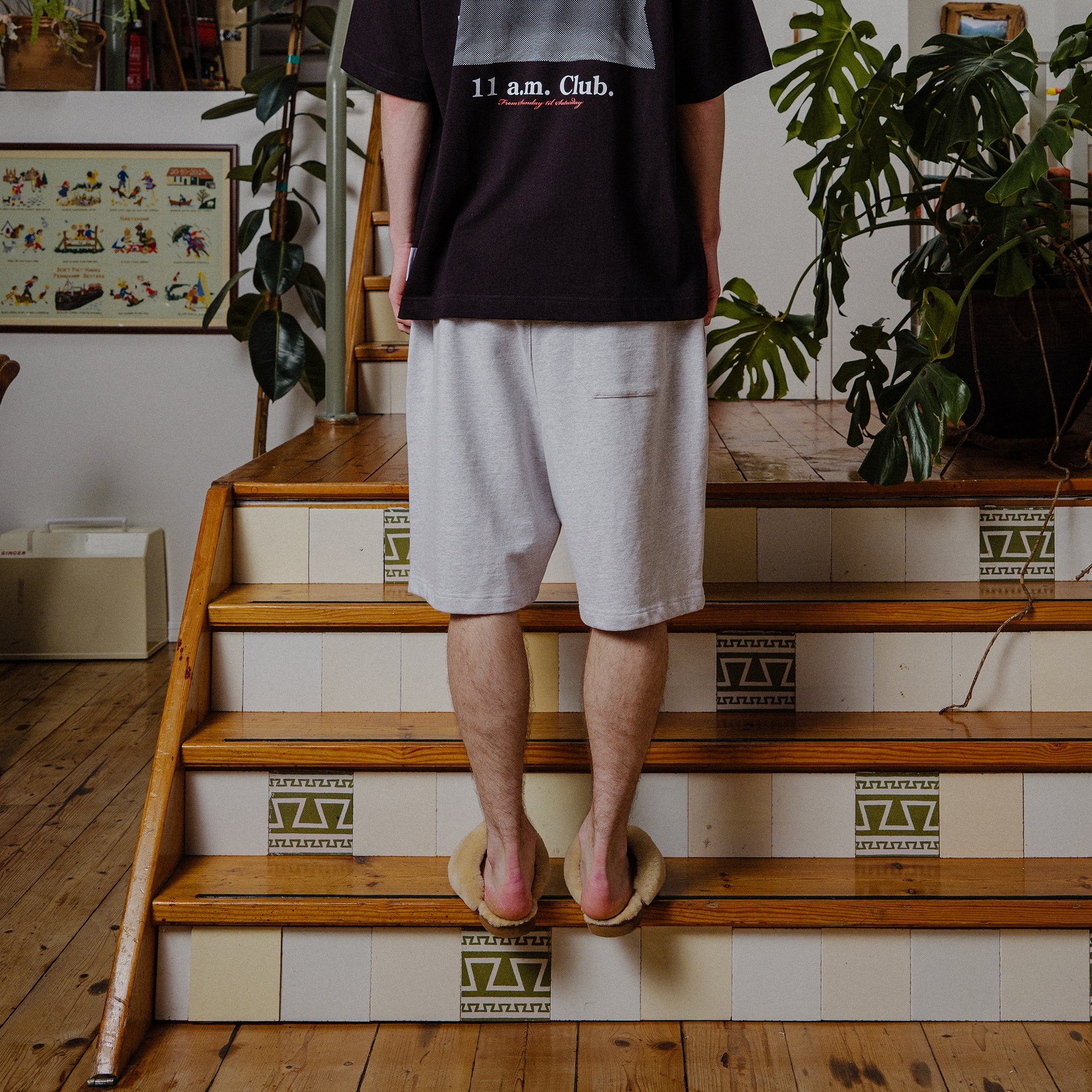 Faux Shorts - Grey Melange