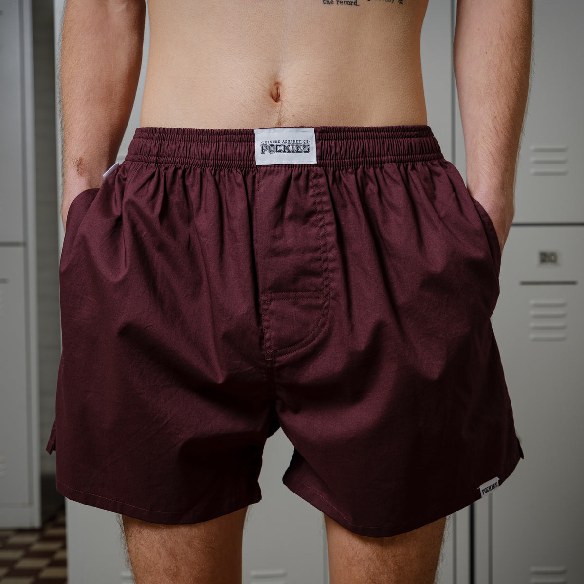 UM boxer shorts in cherry red by Pockies