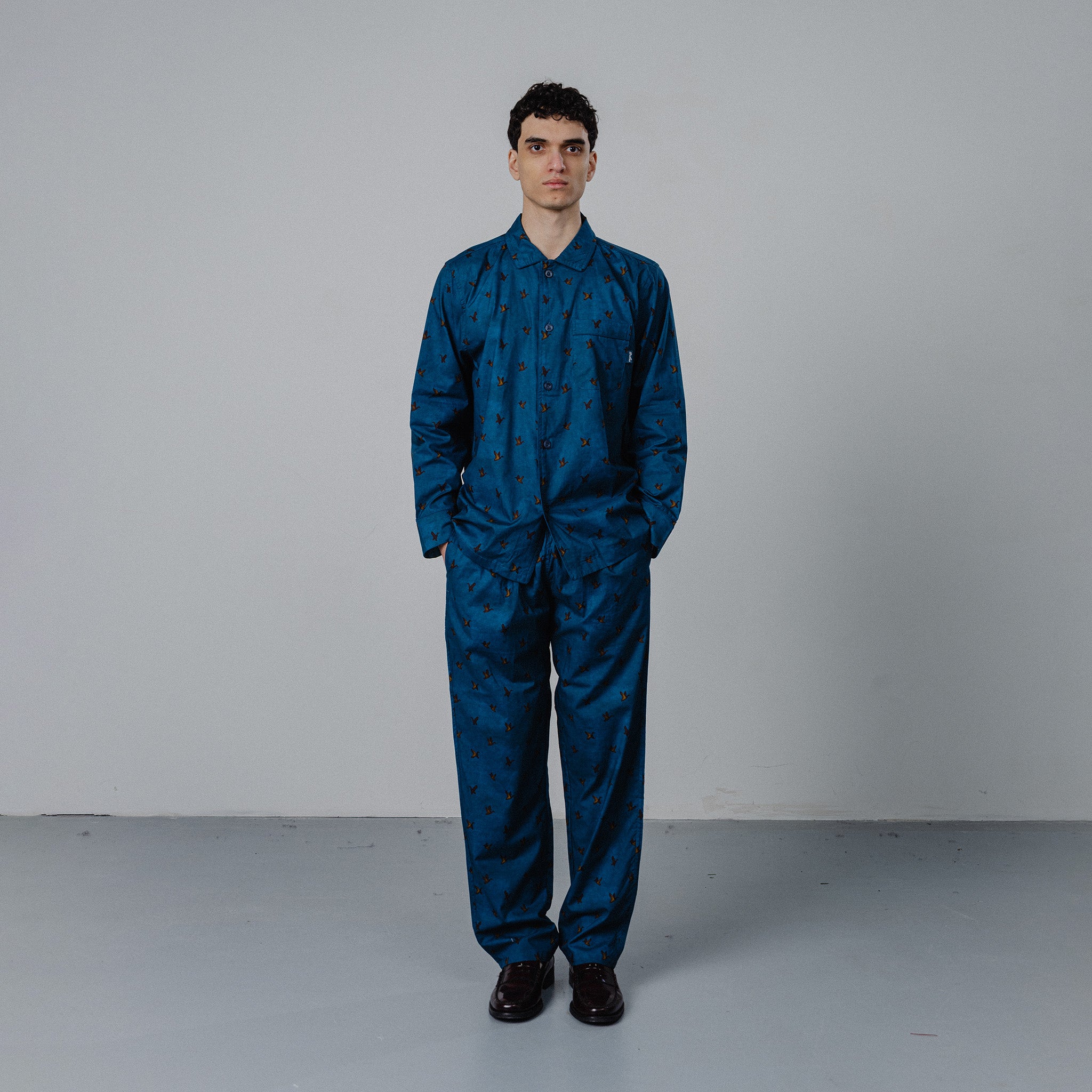 Duck Pyjama Pants - Blue