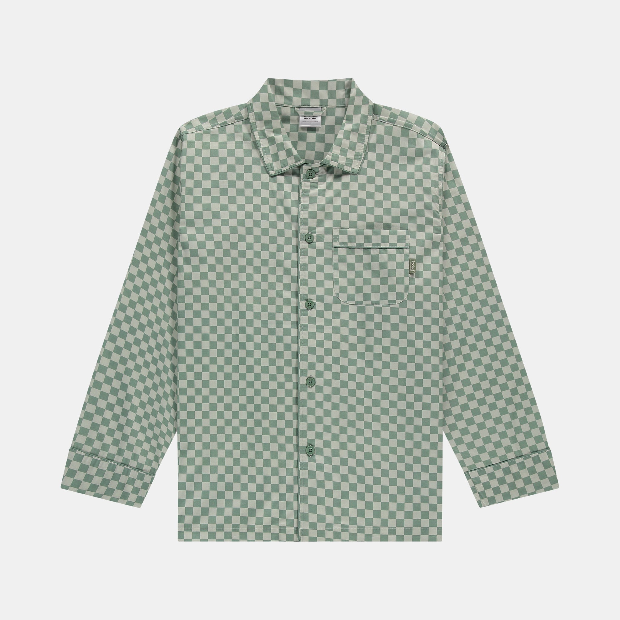 Green Checkered Pyjama Shirt